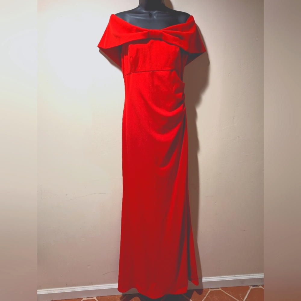 Like new Eliza J red gown size 6 wedding guest